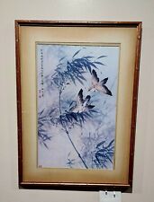 Chinese Framed Painting of Birds & Bamboo-Li Yunjia picture