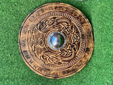 Valhalla Raven Authentic Battle worn Viking Wooden Shield picture
