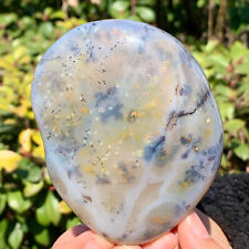 355G Beautiful natural agate tree-snow crystal polished specimens-Museum level picture
