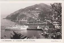 RPPC,Catalina,CA.Avalon Harbor,S.S.Catalina & S.S.Avalon,Island Photo,c.1945-50s picture