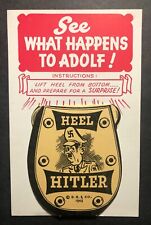 VERY RARE WWll Era Heel Hitler 'Mechanical'  Postcard. Unused; Excellent Cond. picture
