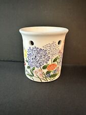 Small Yankee Candle Wax Warmer Tea  Light Candle Holder Spring Flowers picture
