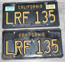 California 1963  License Plates (PAIR) picture