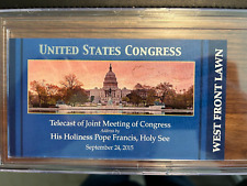 2015 His Holiness Pope Francis Joint Meeting of Congress Telecast Ticket picture