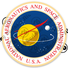 Nasa Sticker Logo 3 inch Vinyl Sticker Apollo Shuttle Orion Mars SpaceX picture