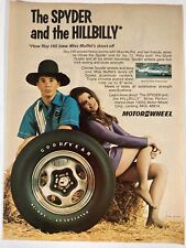 1973 Motor Wheel Print Ad Spyder Aluminum Hillbilly Roy Hill picture