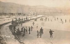 Ice Skating City Park Hotchkiss Colorado CO 1912 Real Photo RPPC picture