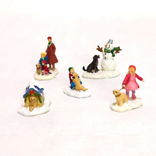 Hawthorne Village Accessory Set of 5 Snow Dogs Puppy People 14-09121-023 picture