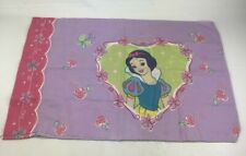Disney Princess Vintage Snow White & Cinderella Standard Pillowcase VGUC  picture