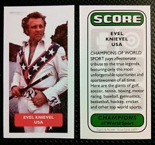 Motor sport daredevil EVEL KNIEVEL - rare UK trade card - scarce superb issue picture