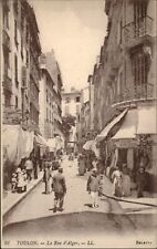 Toulon France La Ru d'Alger street scene ~ c1905? Unused postcard sku959 picture