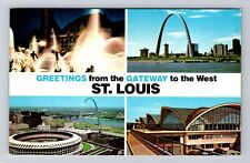 St Louis MO-Missouri, Scenic Banner Greetings Vintage Souvenir Postcard picture
