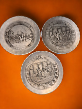WENDELL AUGUST LOT OF (3)  9 INCH PLATEs HANDMADE IN U.S.A. picture