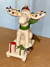 Lenox 2023 Moose Annual Marcel the Moose Christmas Ornament picture