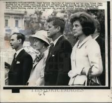 1968 Press Photo President John Kennedy, Duchess Charlotte of Luxembourg picture