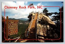 Chimney Rock Park North Carolina Vintage Unposted Postcard picture