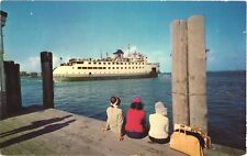 Nantucket Massachusetts Steamer Leaving Nantucket Island For Mainland Postcard picture