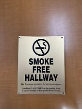 Tropicana Las Vegas Hotel & Casino metal no smoking smoke free hallway sign picture