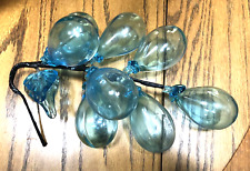 Vintage MCM Cluster of Blue GLASS Orbs Grapes Hand Blown picture