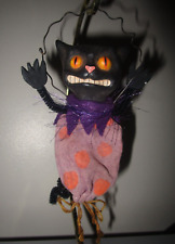 Scott Smith Rucus Studio Halloween Black Cat Ornament Original Signed 2001 RARE picture