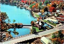 Colon, MI Michigan  HOMES~DAM~PALMER LAKE  St Joseph County AERIAL  4X6 Postcard picture