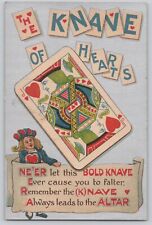 Postcard Knave of Hearts Playing Card c1910? BB London Series picture