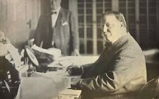 1911  Vintage Illustration President Taft Signing Canadian Reciprocity Act picture