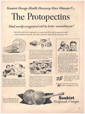 1952 California Oranges The Protopectins Vitamin C Vintage Magazine Print Ad picture