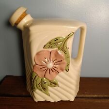 Vintage Apco Ceramic Water Pitcher, Pink Embossed Flower picture