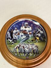 Troy Aikman Dallas Cowboys “The Games Great” Bradford Collector Plate Framed picture