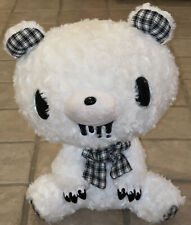 Chax GP Gloomy Stuffed Bear Plush 542 Type Mono Check White 12 inch Taito Prize picture