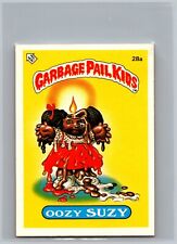 Oozy Suzy 1985 Garbage Pail Kids Series 1 Mini UK #28a Trading Card Vintage GPK picture
