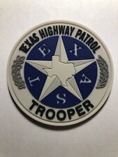 Texas Dept of Public Safety DPS Highway Patrol Trooper PVC Rubber Patch ~  2.5” picture