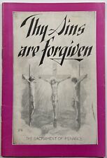 Thy Sins Are Forgiven, Vintage 1940 Holy Devotional Booklet. picture