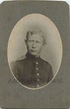 Albany NY handsome soldier in uniform antique cabinet photo picture
