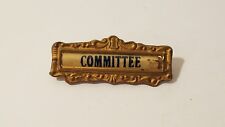 Old Vintage Antique Ornate Committee Pin Holder ID Name Tag Art Deco picture