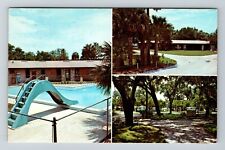Sanford FL-Florida, Twelve Oaks Campground, Pool View, Vintage Postcard picture