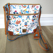NEW 2024 DISNEY DOONEY & BOURKE EPCOT BAG PURSE WHITE RE-IMAGINED TOTE picture