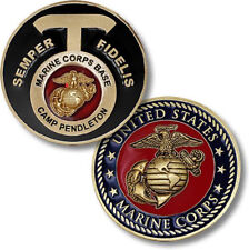 NEW USMC U.S. Marine Corps Base Camp Pendleton, CA Challenge Coin. picture