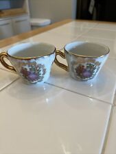 2 Tea Cup Gold Rim Couple Courting picture