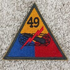 Vintage 49th Armored Division Patch WWII Original US Army Texas Lone Star picture