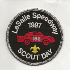 W D BOYCE / LOWANEU DIST. / 1997 LaSalle Speedway patch - Boy Scout BSA B-25 picture
