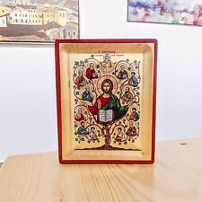 Ampelos Jesus Christ Greek Orthodox Hand Painted Icon picture