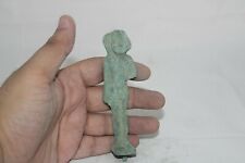 RARE ANCIENT EGYPTIAN ANTIQUE BRONZE AMULET Young King Tut Egypt History picture