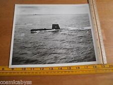 1960's USS Sea Poacher submarine 406 surfaced VINTAGE picture