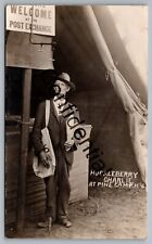 Real Photo Pine Camp Military Huckleberry Charlie Newspaper New York NY RP M296 picture