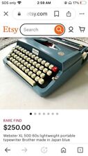 Antique Vintage Royal Quiet De Luxe Typewriter w/ Carrying Case - Circa 50s Rare picture