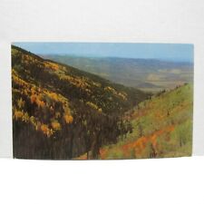 Postcard Vintage Colorful Colorado Yampa Valley Rabbit Ears Pass Fall Autumn  picture