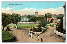1933 The Square Mandeville Louisiana LA Kingston Jamaica Antique Posted Postcard picture