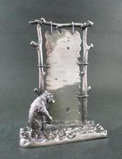 Antique THERMOMETER Holder - Figural BEAR - Quadruple Silver PAIRPOINT #5601 picture